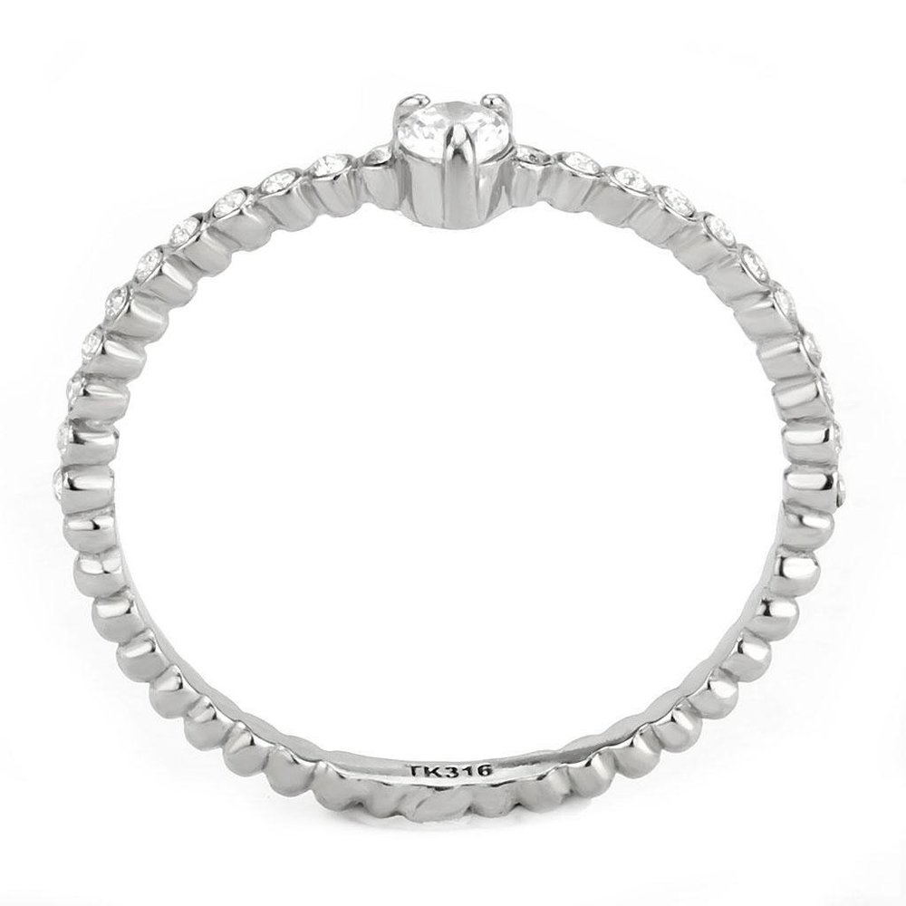 Women's Minimalist Bubble Promise Ring - Picture 4 of 5